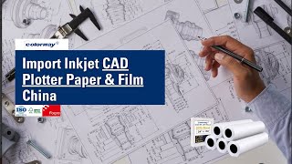 HighQuality CAD Plotter Paper amp Film for HP EPSON Canon  Large Format CAD Drawing Printing [upl. by Assilam]