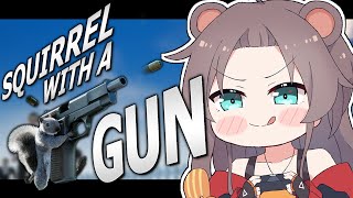 【squirrel with a gun】リスが銃で大暴れ！？いけー！まつりす～！🐿【ホロライブ夏色まつり】 [upl. by Clotilde]