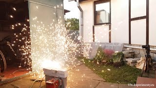 Exploding copper wires and strips of aluminum foil  32kJ [upl. by Orman]