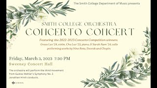 Smith College Orchestra Concerto Concert [upl. by Hauck918]