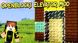 OpenBlocks Elevator Mod  El Elevador Mas Sencillo  Minecraft 1122 – 189  Review En Español [upl. by Yodlem]