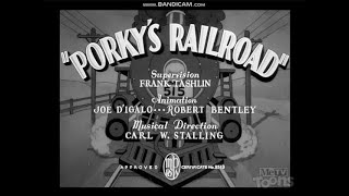 LooneyTunes  Porkys Railroad 1937 [upl. by Ilah]