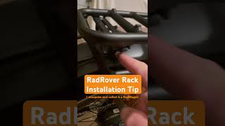 RadRover Rad Rhino 6 Plus Rack Installation Tip [upl. by Ingrim]