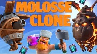 Un DECK MOLOSSE CLONE ÉCRASANT  sur Clash Royale [upl. by Pulchia458]