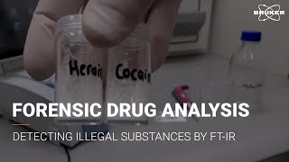 Forensic Drug Analysis  FTIR Spectroscopy  Identification of Unknown Illegal Drugs ALPHA II [upl. by Xyla]