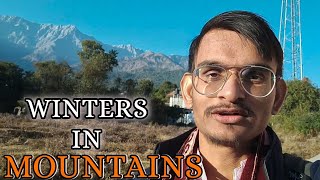 BEAUTIFUL WINTERS IN MOUNTAINS OF DHARAMSHALA HIMACHAL  HIMACHAL VLOGS MOUNTAIN VLOGS [upl. by Cirederf]