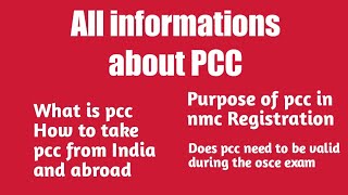 All informations about pccImportance of pcc in nmc Registration [upl. by Line889]