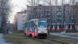 Череповецкий трамвай  Cherepovets Trams 71605 71608 RUS [upl. by Airamzul]