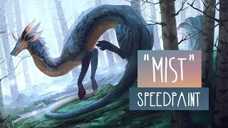 Mist  SPEEDPAINT  Photoshop CC [upl. by Durning]