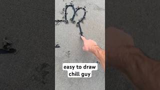 pov you’re just a chill guy on the beach how to draw chill guy chillguy howtodraw [upl. by Valli588]