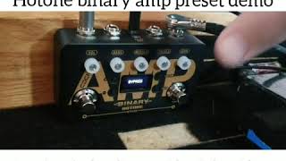 Hotone binary amp modeling pedal demo [upl. by Cinemod]