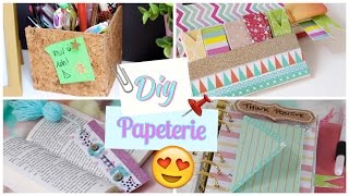 DIY facile à réaliser 〉Bureau  Papeterie [upl. by Volding]