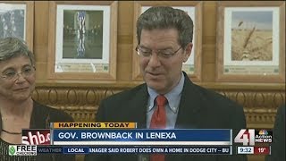 Brownback visits Lenexa Kan [upl. by Nyram]