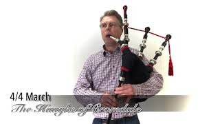 The Haughs of Cromdale  Duncan MacRae bagpipes SL10 [upl. by Babbette]