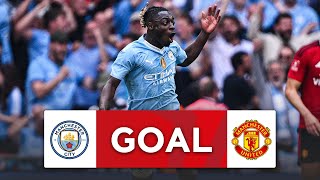 GOAL  Jeremy Doku  Manchester City 12 Manchester United  Final  Emirates FA Cup 202324 [upl. by Rodrique]