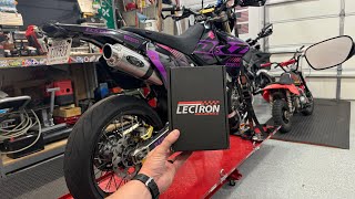 DRZ400SM LECTRON BILLETRON PRO Carb Install [upl. by Aluor]