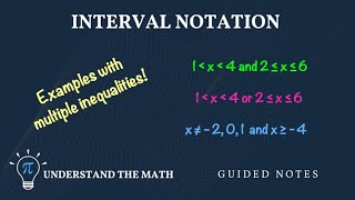 Interval Notation with Multiple Inequalities  Steps and Examples [upl. by Hubey377]