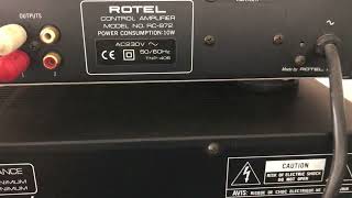 Rotel RC972 RB970BX FunwithVintageHiFi [upl. by Yeliab]