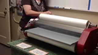 Video tutorial on how to load a laminator [upl. by Laeira]