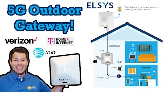 ✅ Elsys AmpliMax Ultra 5G Outdoor PoE Modem And Antenna  Cellular Internet  TMobile Verizon ATampT [upl. by Tychon]