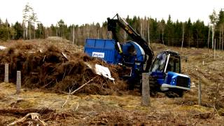 Bruks Mobile Chippers System för GROT [upl. by Nelleeus]