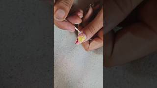 Flower 🌼wali💅nailart wo bhi toothpick se banaye ghar pe nailberrynailart shortvideomyshorts yt [upl. by Walton928]