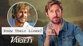 Does Ryan Gosling Know Lines From His Most Famous Movies [upl. by Ylrebmek136]