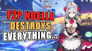 Neglected C6 Noelle DESTROYS the New Spiral Abyss  27 Spiral Abyss  Genshin Impact [upl. by Morehouse]