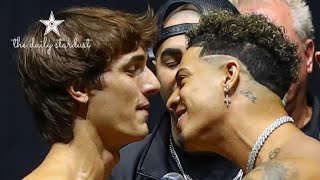 SOCIAL GLOVES YOUTUBE VS TIKTOK FULL WEIGH IN COVERAGE🥊🥊🥊 [upl. by Aneez]