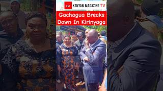 Former Deputy President Rigathi Gachagua gets emotional in Kirinyaga while interacting with people [upl. by Botti202]