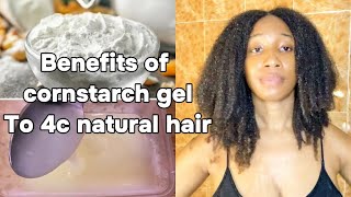 BENEFITS OF CORNSTARCH GEL  DIY NATURAL HAIR DEEP CONDITIONER [upl. by Aiynat]