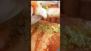 Awesome Arabic Sweet Qatayef Recipe Tasty Easy Homemade shorts Dessert Party Sweets [upl. by Au]