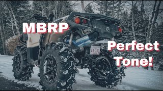 MBRP Exhaust Install on 2022 CanAm Outlander 850 XMR [upl. by Schott764]