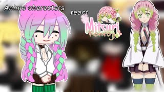 Anime characters react to Mitsuri Kanroji  18 RusEng [upl. by Adnomar517]