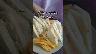 Chicken Coleslaw Sandwich 🥪chefhafsaaofficaltrendingshortvideoshortshortsviralshortsfeedyt [upl. by Eckhardt]