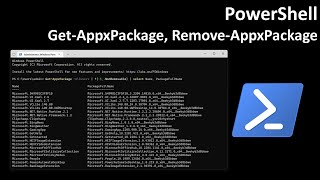 PowerShell GetAppxPackage RemoveAppxPackage [upl. by Emanuele]