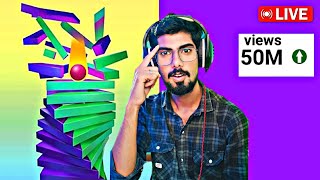 Stack Ball♥️ 25D🤯Gaming 🔴 LIVE ShahrukhSM7080 love game [upl. by Ilke]