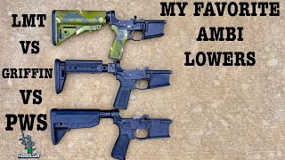 Best Ambidextrous Lowers LMT MARSL vs Griffin MK2 vs PWS Mod1 MK2 Which One Has The Most Features [upl. by Goda735]