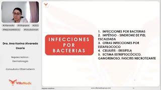 INFECCIONES POR BACTERIAS IMPÉTIGO INFECCIONES POR ESTAFILOCOCO ETC  DERMATOLOGÍA  VILLAMEDIC [upl. by Balthasar]