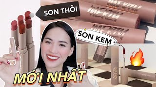 Review 2 Bộ son mới nhất MERZY Academia Mellow Tint Cotton Lipstick  Bất ngờ và thất vọng [upl. by Roban]