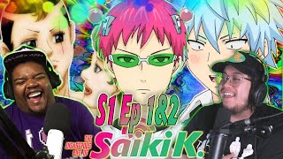 HILARIOUS  The Disastrous Life of Saiki K EP 1 amp 2 REACTION [upl. by Story]