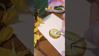 paint easy watercolor kiwis fruits summer easywatercolor kiwi [upl. by Astor656]