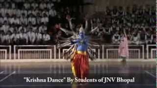 Krishna Dance by Students of JNV Ratibad Bhopal [upl. by Haek]