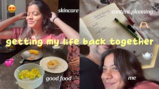 Getting my LIFE😍 Back Together😮‍💨🎀  Family Vlog  studies skincare content planning amp more [upl. by Tihor]