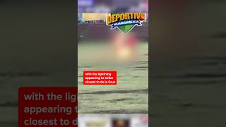 Lightning kills football player in Peru [upl. by Rodablas]