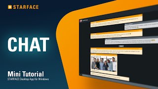 Chat Funktion  STARFACE Windows App – Tutorial [upl. by Handbook]