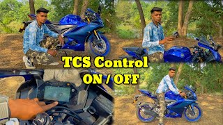 TCS Trackson control ONOFF  Working for Yamaha R15 v4 bike [upl. by Copp]