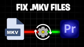 How To Import MKV Files In Premiere Pro unsupported compression type fix [upl. by Lajes890]