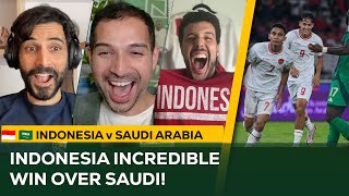 Indonesia INCREDIBLE Victory over Saudi Arabia  AFC Asia World Cup Qualifier Match Reaction [upl. by Anelhtac]