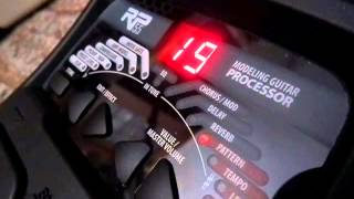 Digitech RP55 multi effects pedal for guitar Demo as bass simulator [upl. by Eirelam176]